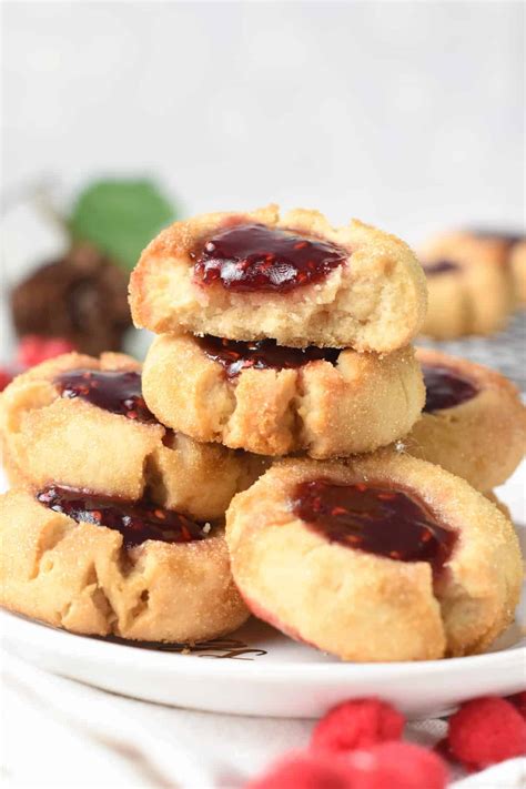 natashas kitchen thumbprint cookies|3 ingredient thumbprint cookies.